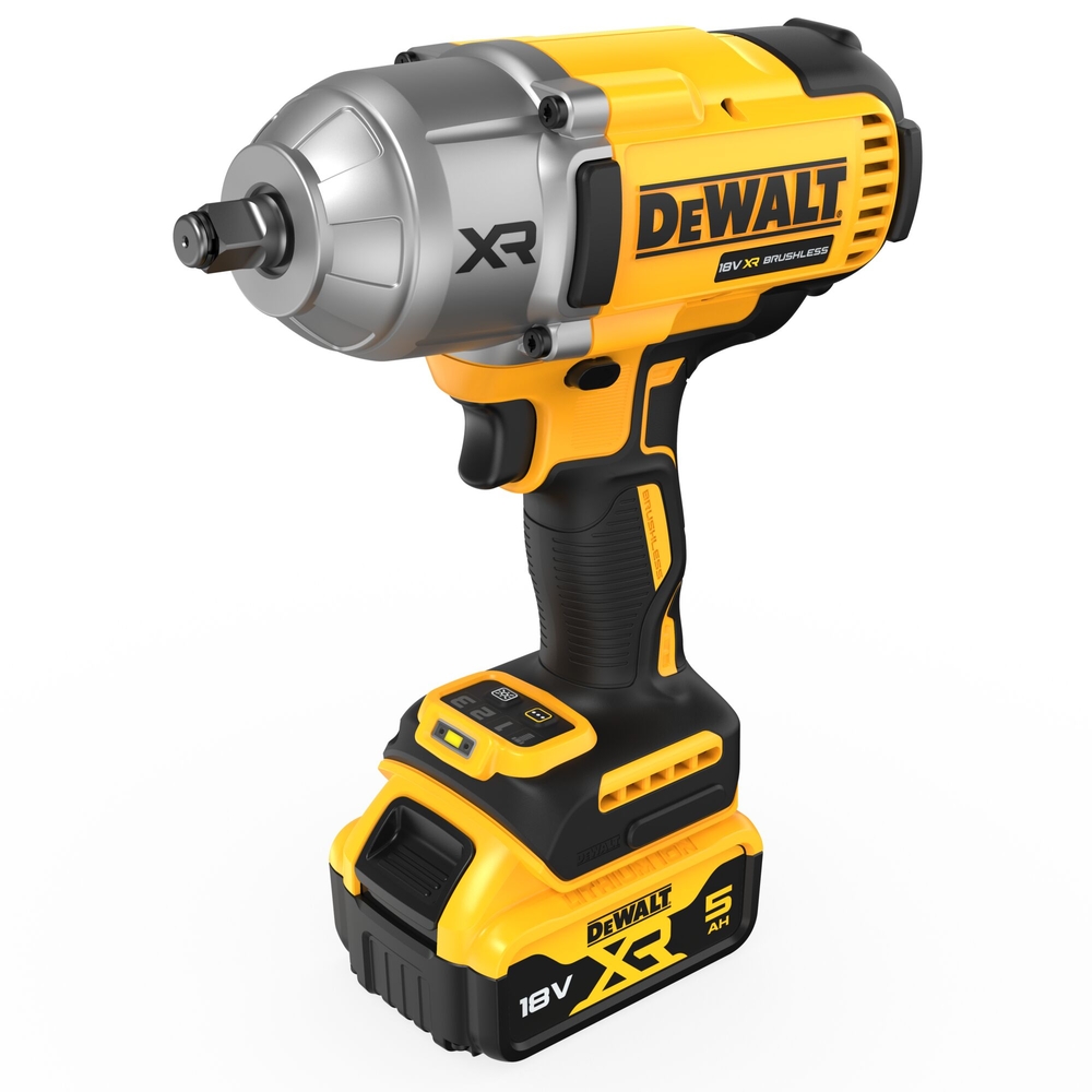 Boulonneuse ½” XR 18 V 5 Ah Li-Ion Brushless 1396 Nm - jonc de sécurité  - DCF900P2T-QW - DEWALT