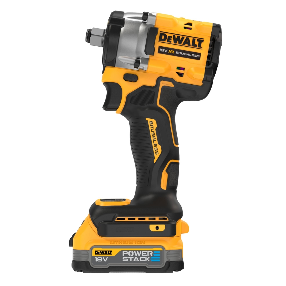 Boulonneuse 1/2'' XR 18V 1,7 Ah Brushless 406 Nm - jonc de sécurité - POWERSTACK - DCF921E2T-QW - DEWALT