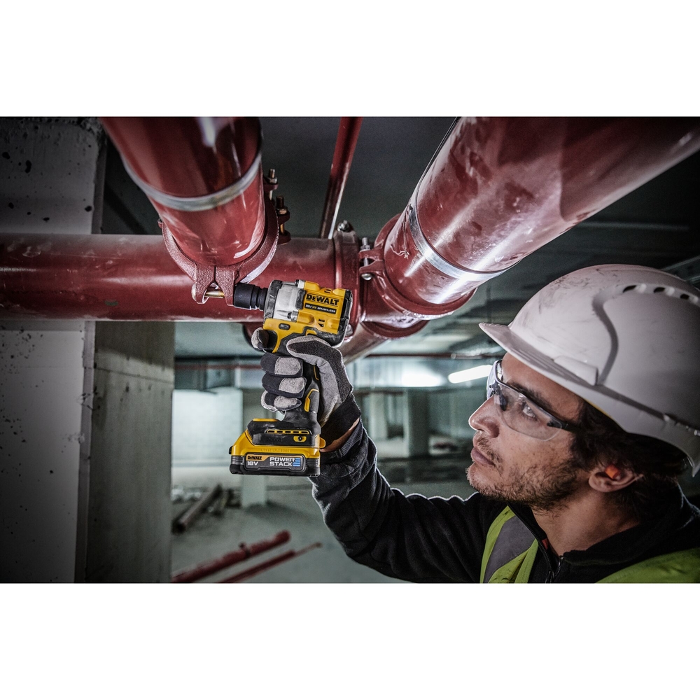 Boulonneuse 1/2'' XR 18V 1,7 Ah Brushless 406 Nm - jonc de sécurité - POWERSTACK - DCF921E2T-QW - DEWALT