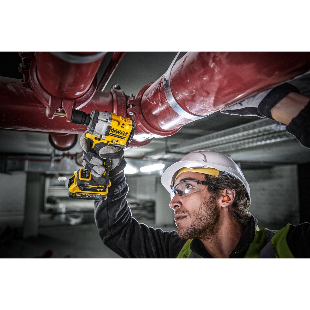 Boulonneuse 1/2'' XR 18V 1,7 Ah Brushless 406 Nm - jonc de sécurité - POWERSTACK - DCF921E2T-QW - DEWALT