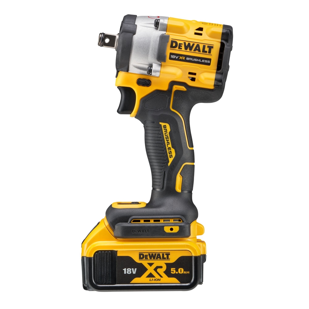 Boulonneuse 1/2'' compacte XR 18V 5Ah Li-Ion Brushless 406 Nm - jonc de sécurité - DCF921P2T-QW - DEWALT
