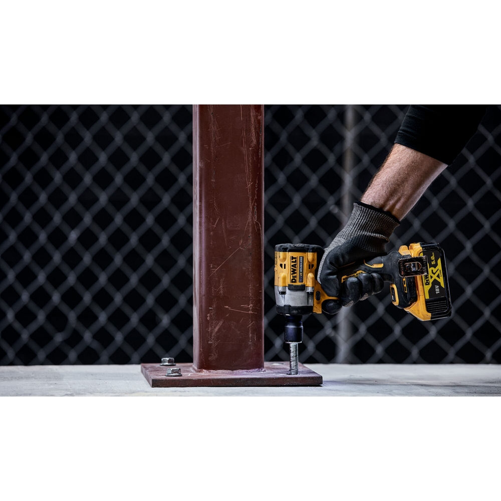 Boulonneuse 1/2'' compacte XR 18V 5Ah Li-Ion Brushless 406 Nm - jonc de sécurité - DCF921P2T-QW - DEWALT