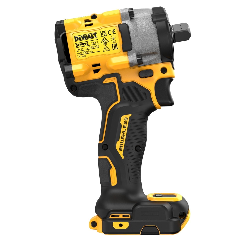 Boulonneuse à chocs 1/2'' compacte XR 18 V Brushless 406 Nm - DCF922NT-XJ - DEWALT