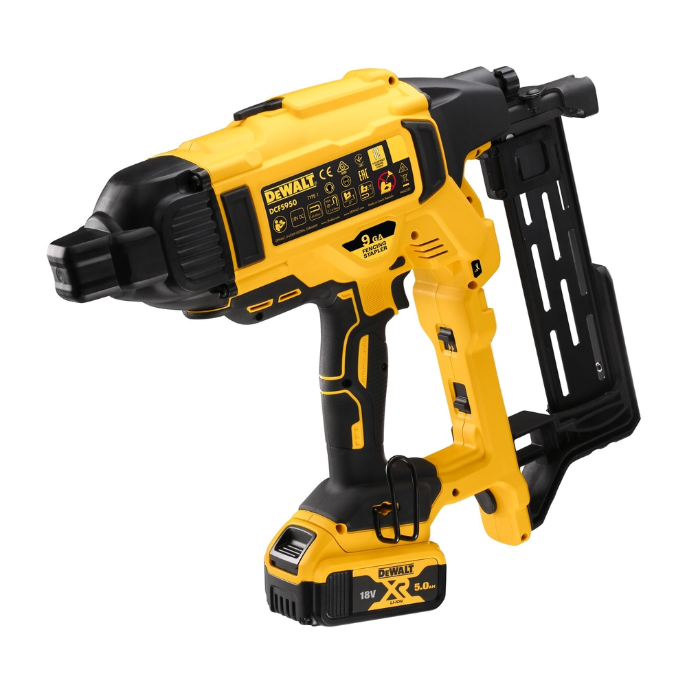 Agrafeuse pour clôture XR 18 V 5 Ah Li-Ion Brushless - DCFS950P2-QW - DEWALT