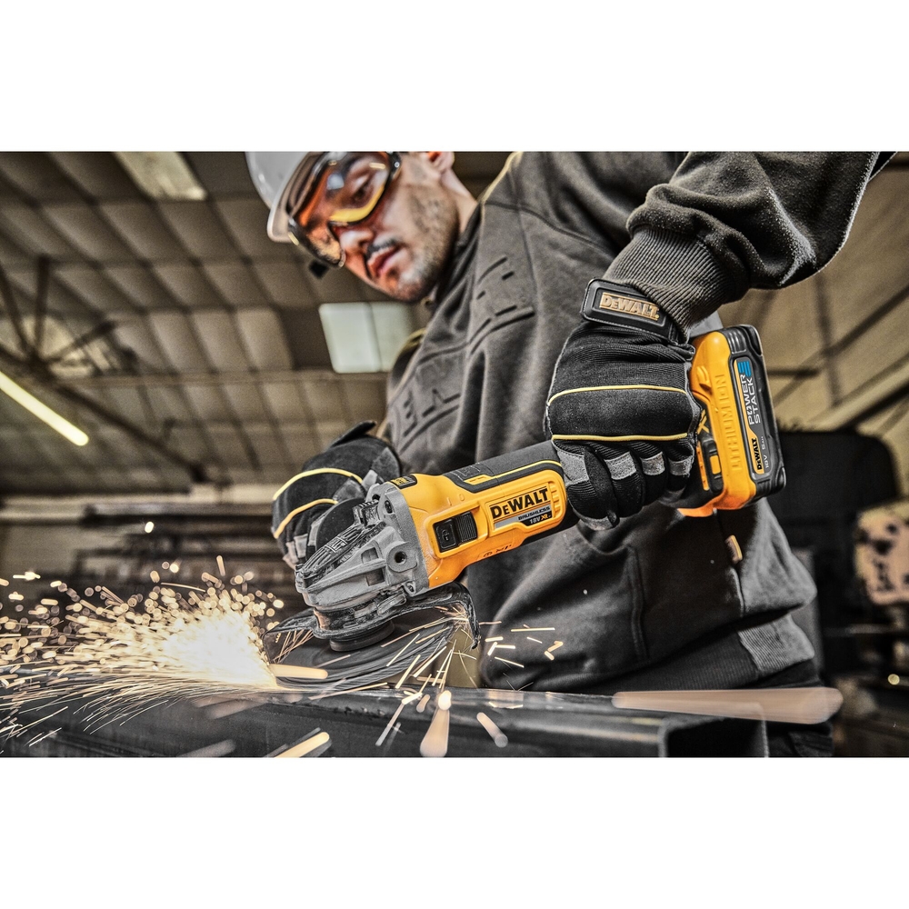 Meuleuse 125 mm XR 18 V 5 Ah Li-Ion Brushless POWERSTACK - DCG405H2T-QW - DEWALT