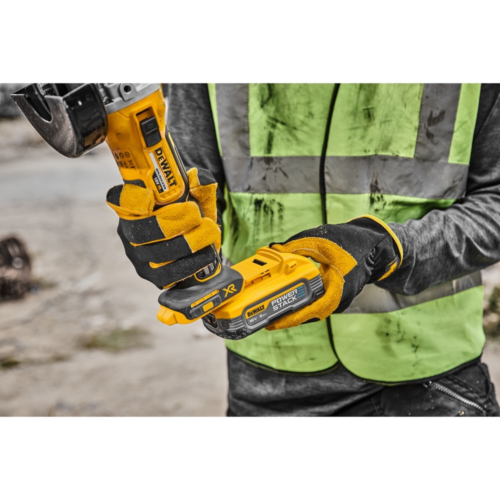 Meuleuse 125 mm XR 18 V 5 Ah Li-Ion Brushless POWERSTACK - DCG405H2T-QW - DEWALT
