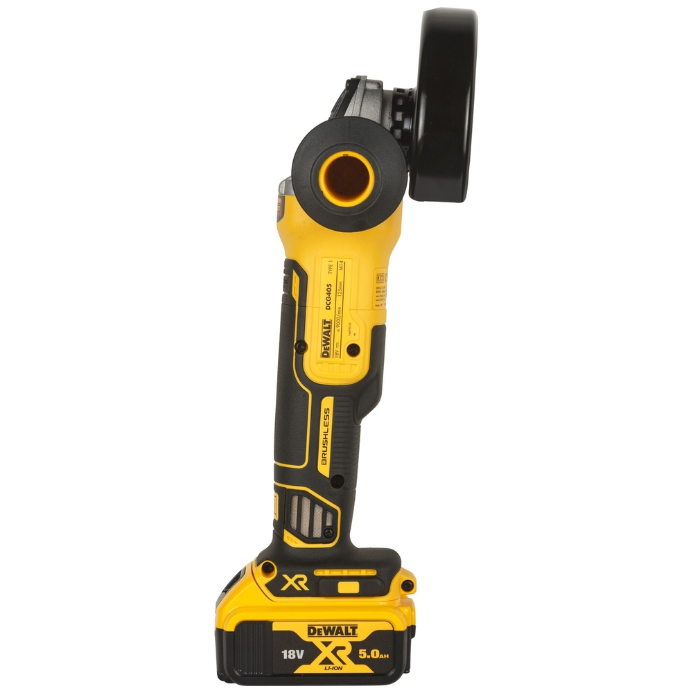 Meuleuse 125 mm XR 18 V 5 Ah Li-Ion Brushless - DCG405P2-QW - DEWALT