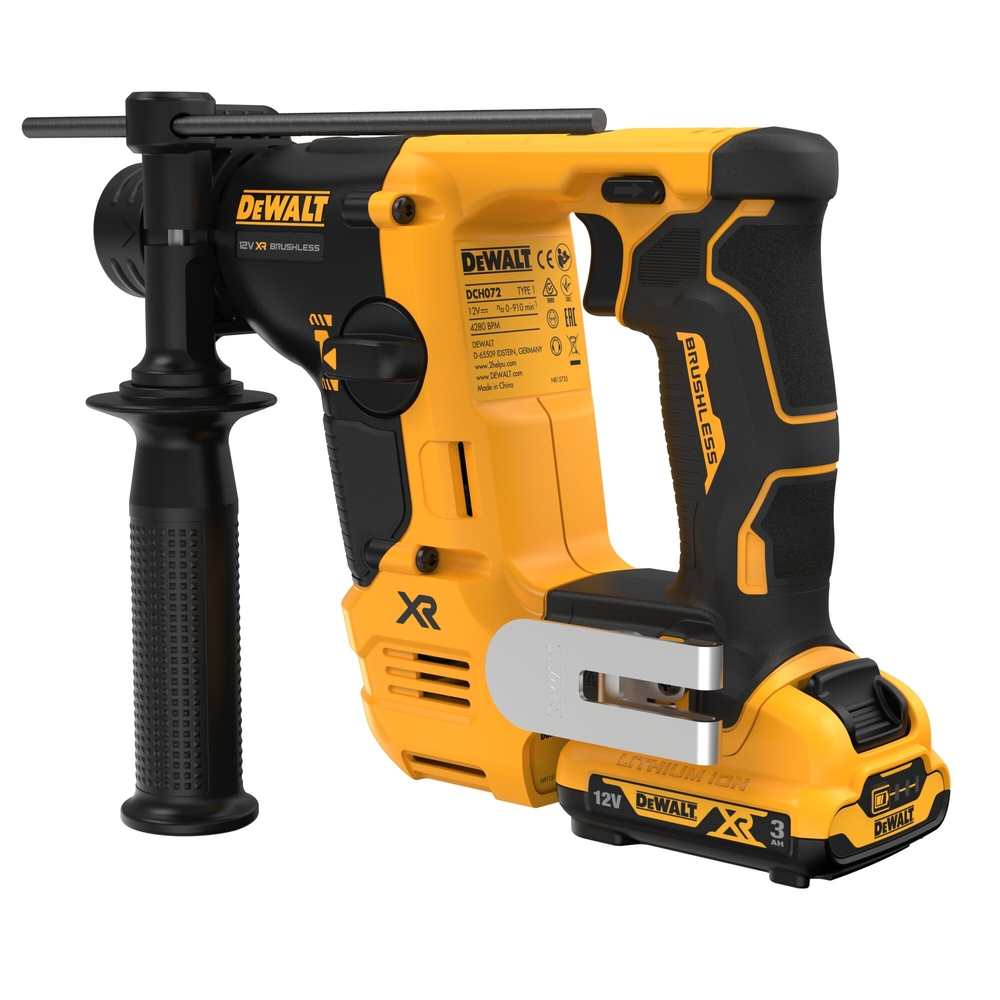 Perforateur SDS-plus XR 12 V 3 Ah Li-Ion Brushless 1,1 J - DCH072L2-QW - DEWALT
