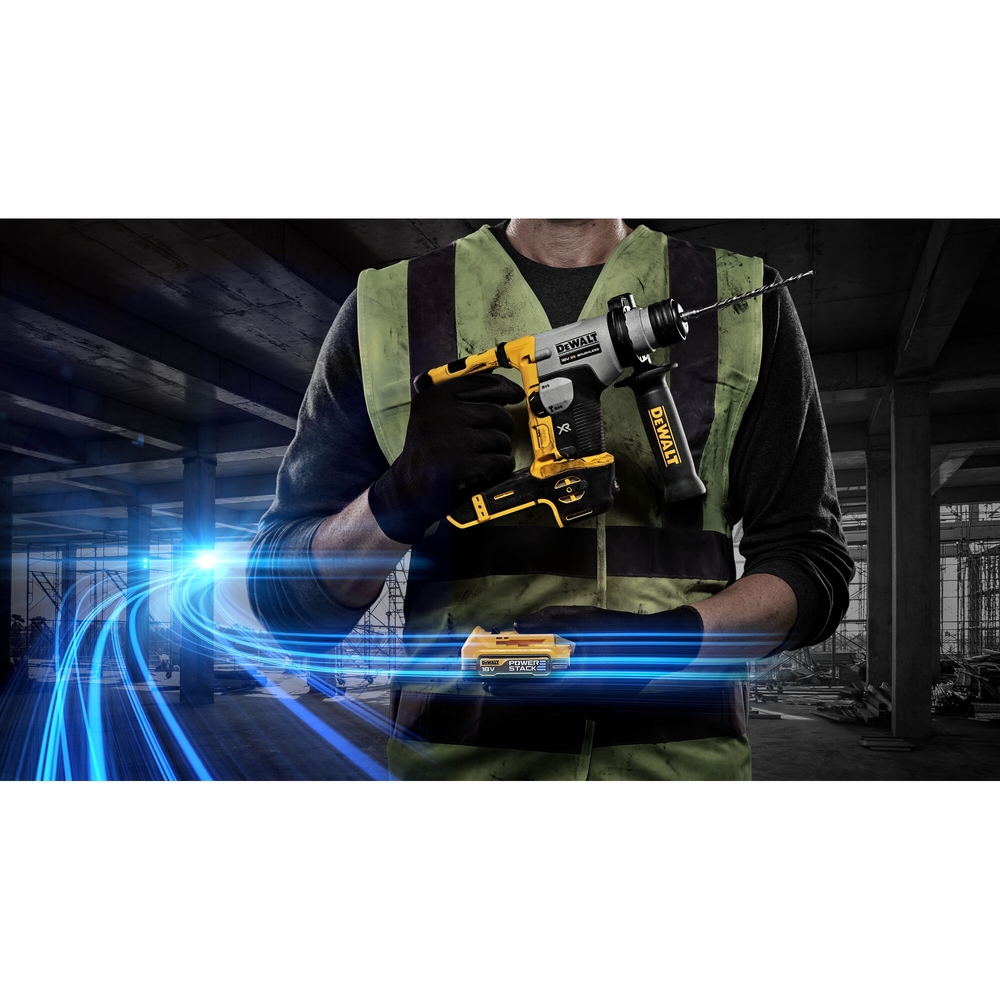 Perforateur SDS-plus XR 18 V 1,7 Ah Li-Ion Brushless 1,4 J - POWERSTACK - DCH172E2T-QW - DEWALT