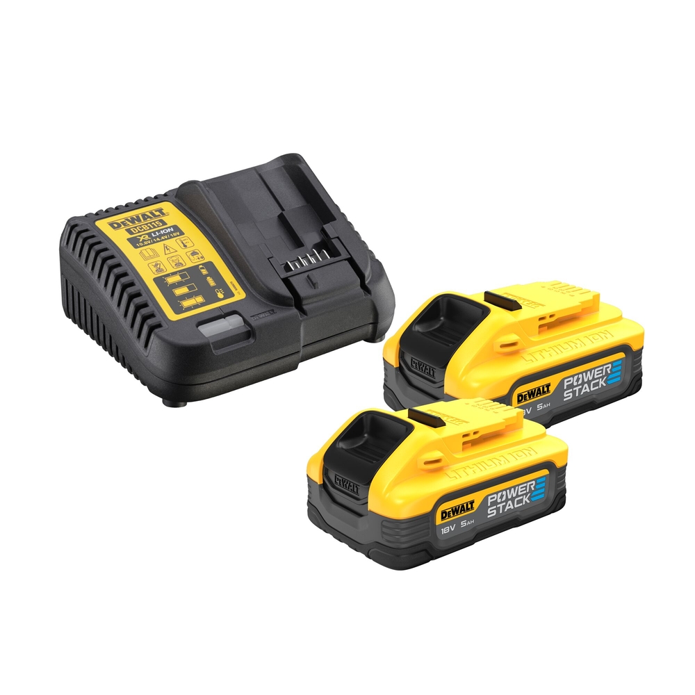 Kit 2 outils XR 18 V 5 Ah Li-Ion Brushless POWERSTACK - DCK2050H2T-QW - DEWALT