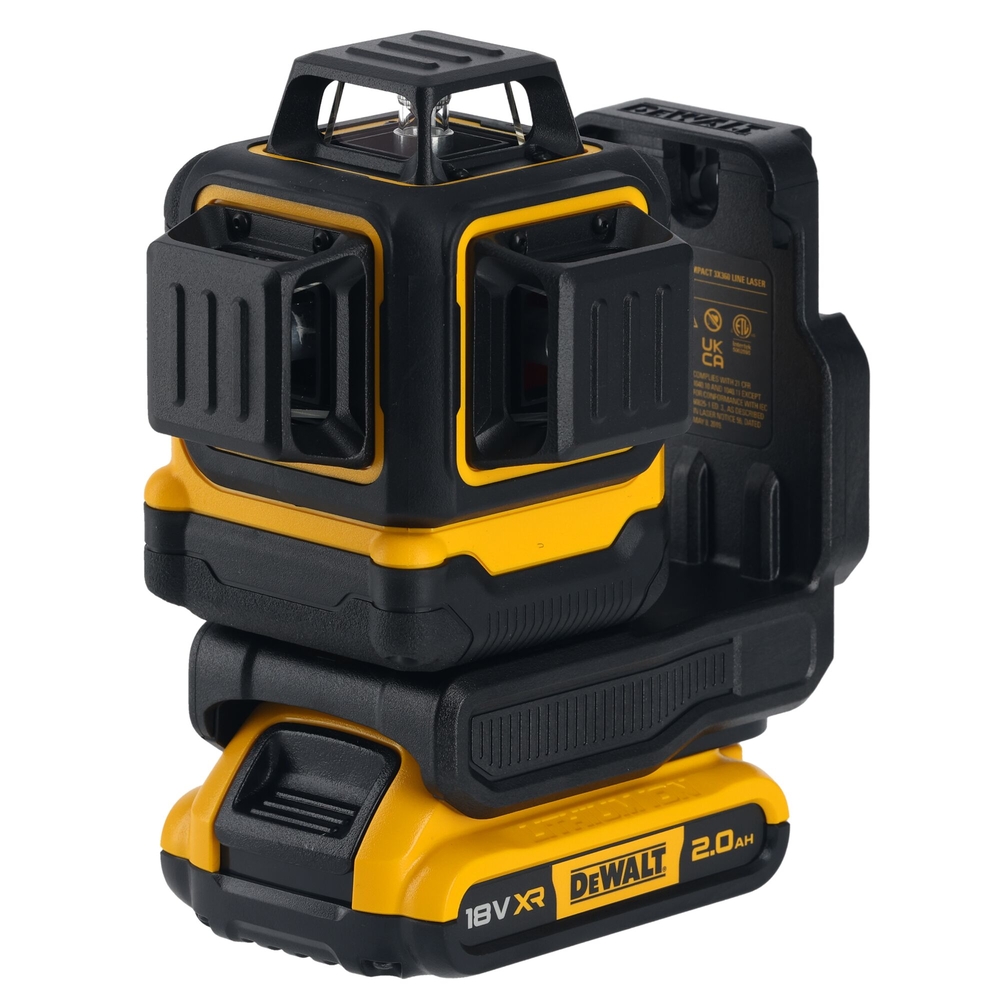 Kit 2 outils 18 V 2 Ah - support mural, cible, 2 batteries 18 V, chargeur, TSTAK - DCK2095D2T-QW - DEWALT