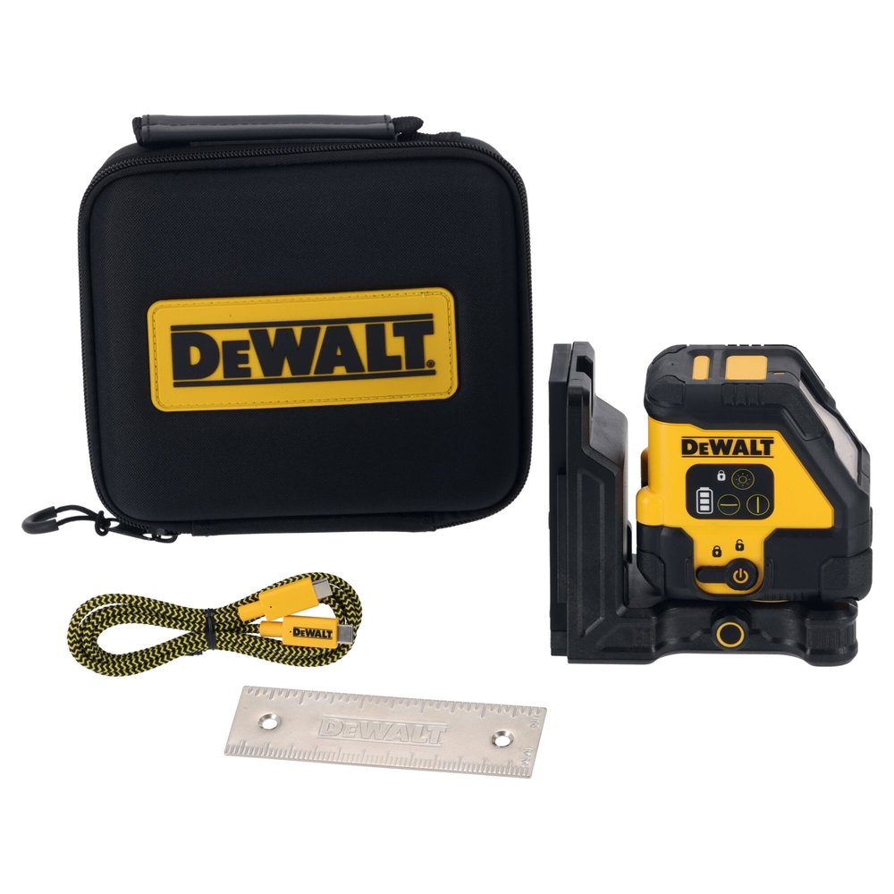 Niveau laser croix - faisceaux rouges - USB-C - DCLE14201RB-XJ - DEWALT