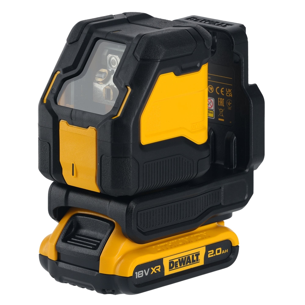 Laser croix compact XR 18V 2Ah Li-ion - Faisceaux verts - DCLE34021D1-QW - DEWALT