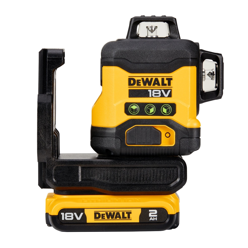 Niveau laser multilignes 3 x 360° compact XR 18 V 2 Ah Li-Ion - faisceaux verts - DCLE34031D1-QW - DEWALT