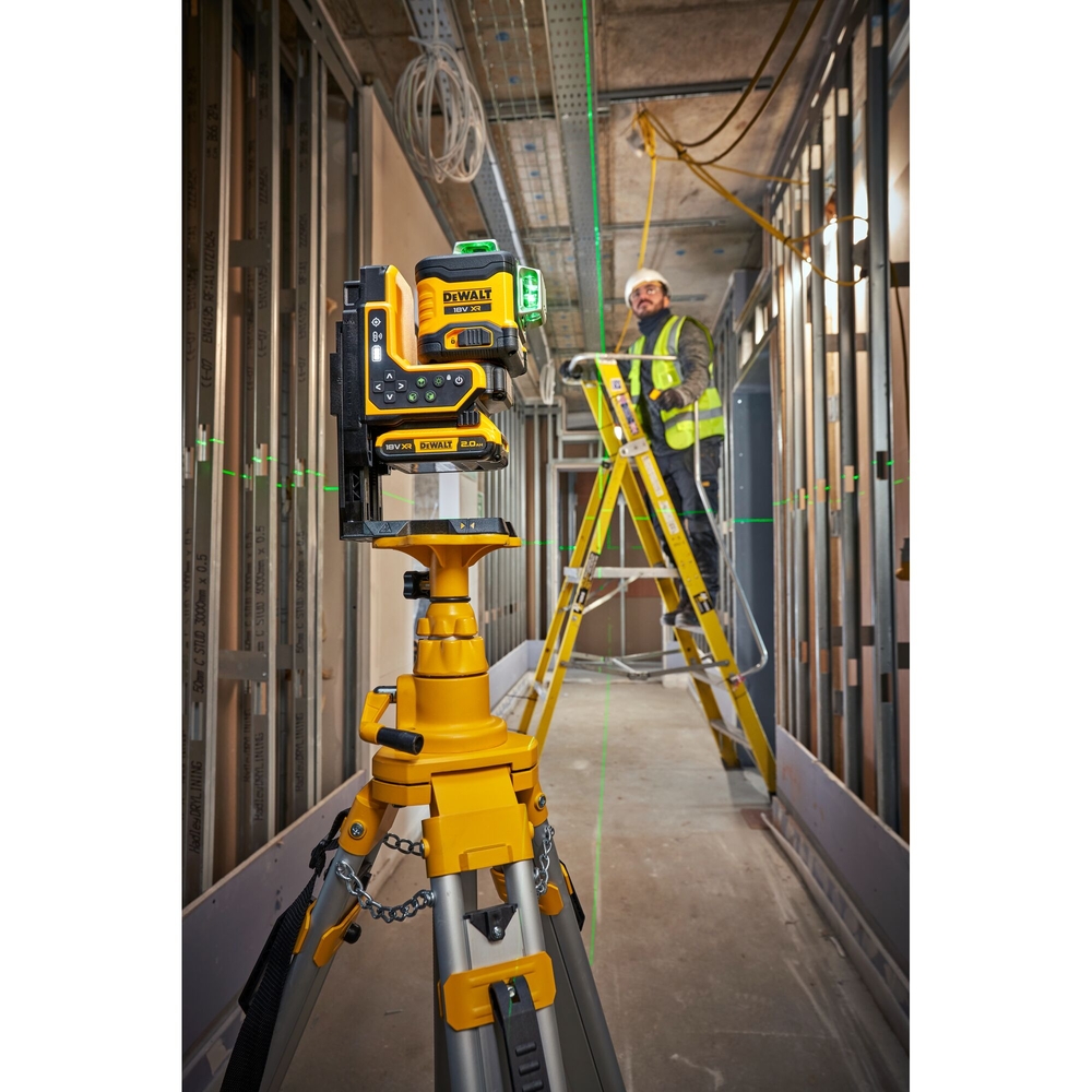 Niveau laser multilignes 3x360° XR 18V - faisceaux verts- télécommandé - DCLE34035B-XJ - DEWALT
