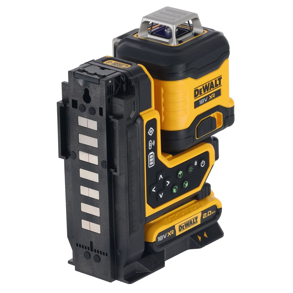 Niveau laser multilignes 3x360° XR 18V 2Ah Li-Ion - faisceaux verts-télécommandé - DCLE34035D1-QW - DEWALT