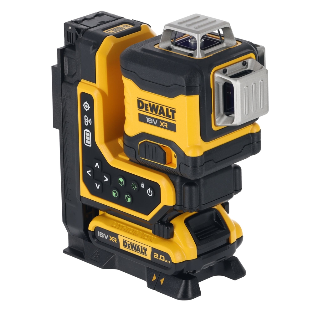 Niveau laser multilignes 3x360° XR 18V 2Ah Li-Ion - faisceaux verts-télécommandé - DCLE34035D1-QW - DEWALT