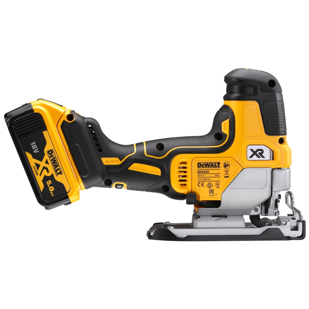 Scie sauteuse à prise par le corps XR 18 V 5 Ah Li-Ion Brushless  - DCS335P2-QW - DEWALT