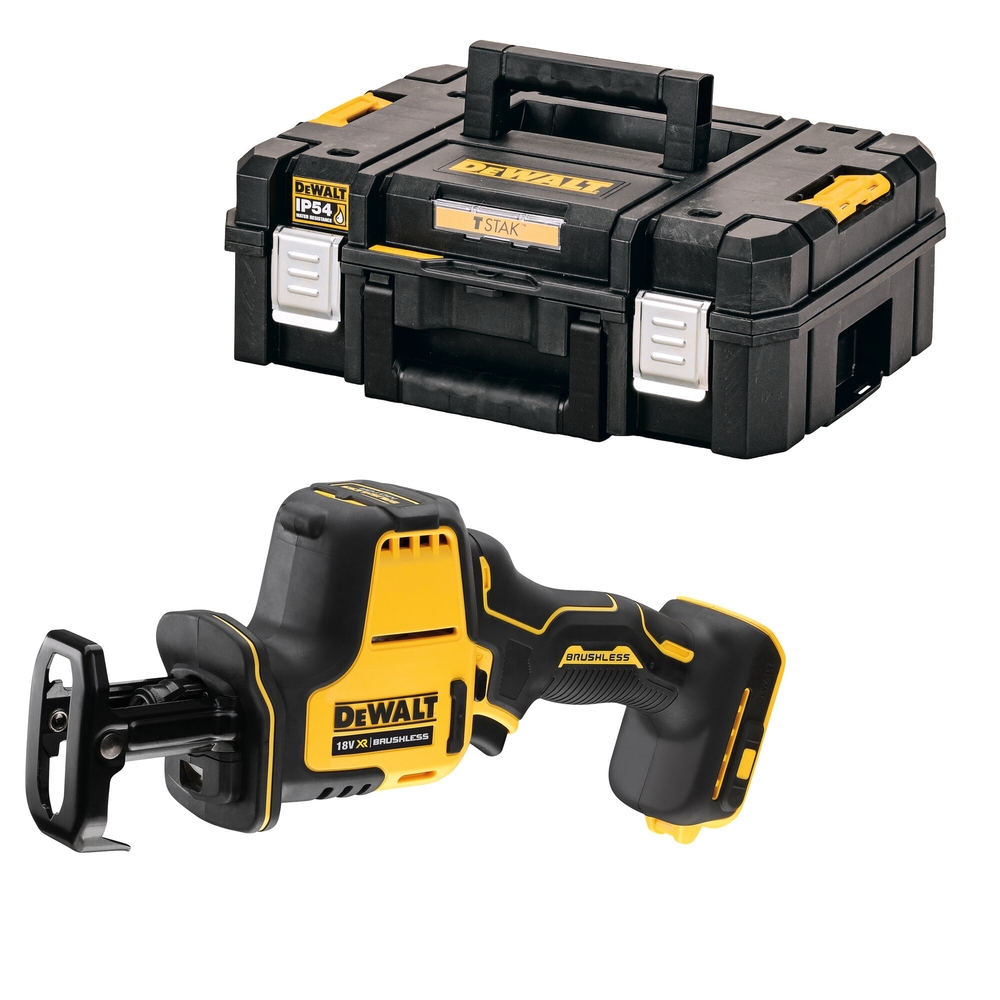 Scie sabre compacte XR 18 V Brushless - sans batterie ni chargeur, coffret TSTAK - DCS369NT-XJ - DEWALT