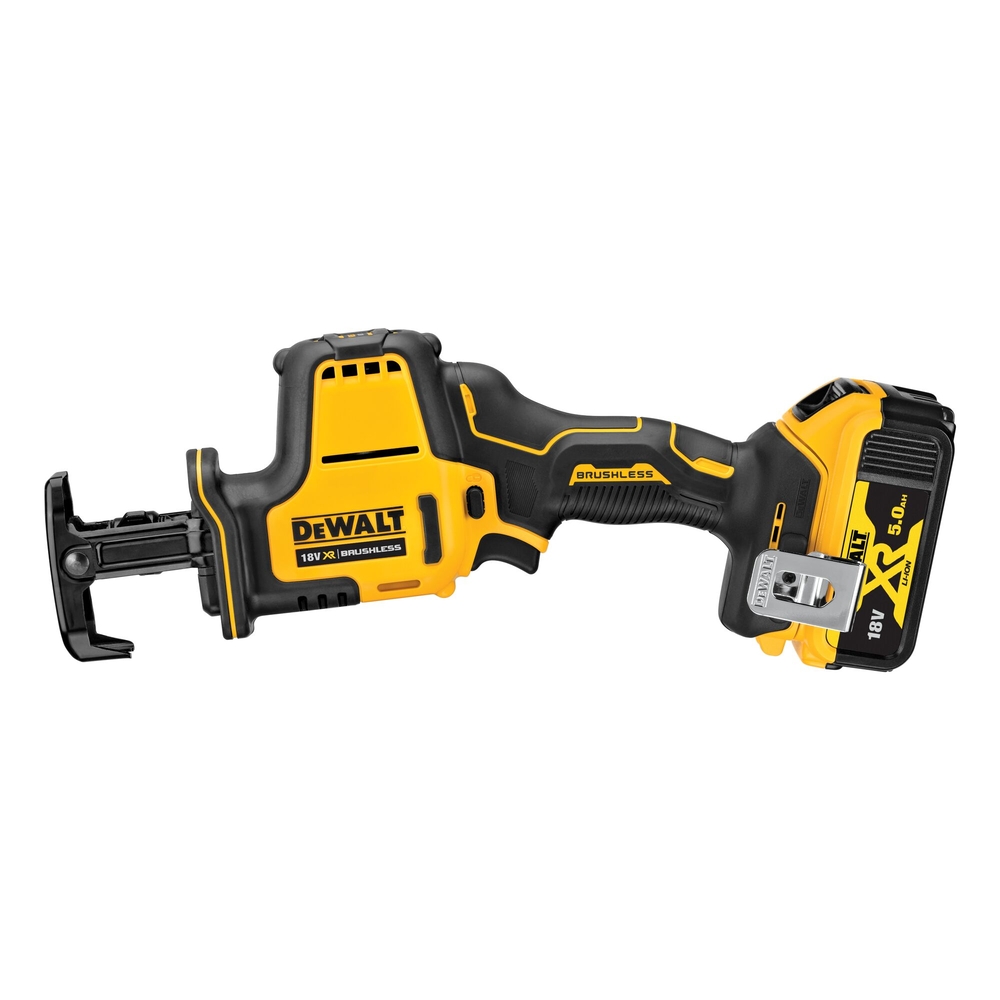 Scie sabre compacte XR 18V 5Ah Li-Ion Bl - 2 batteries/chargeur/coffret TSTAK - DCS369P2-QW - DEWALT