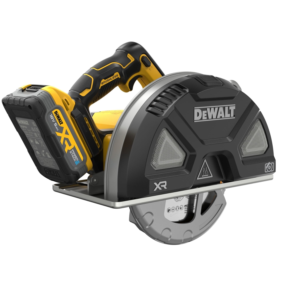 Scie circulaire métal 184 mm XR 18V 5Ah Li-ion Brushless - POWERSTACK - DCS383H2-QW - DEWALT