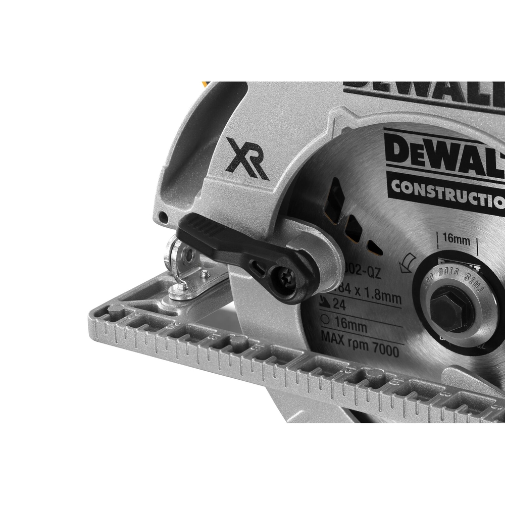 Scie circulaire XR 18 V Brushless 184 mm - compatible rail de guidage - DCS572NT-XJ - DEWALT