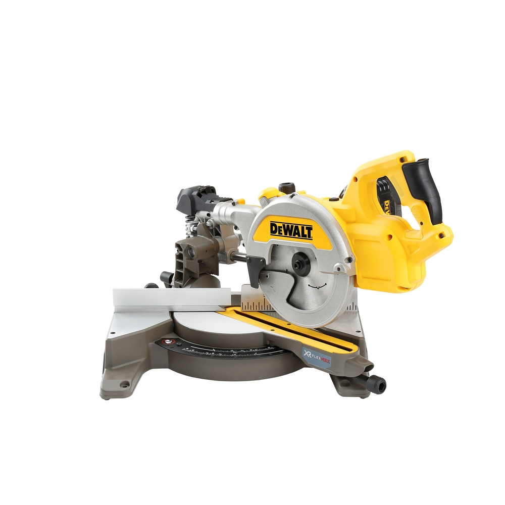 Scie à onglets radiale XR FLEXVOLT 54 V 2 Ah Li-Ion Brushless 216 mm - DCS777T2-QW - DEWALT