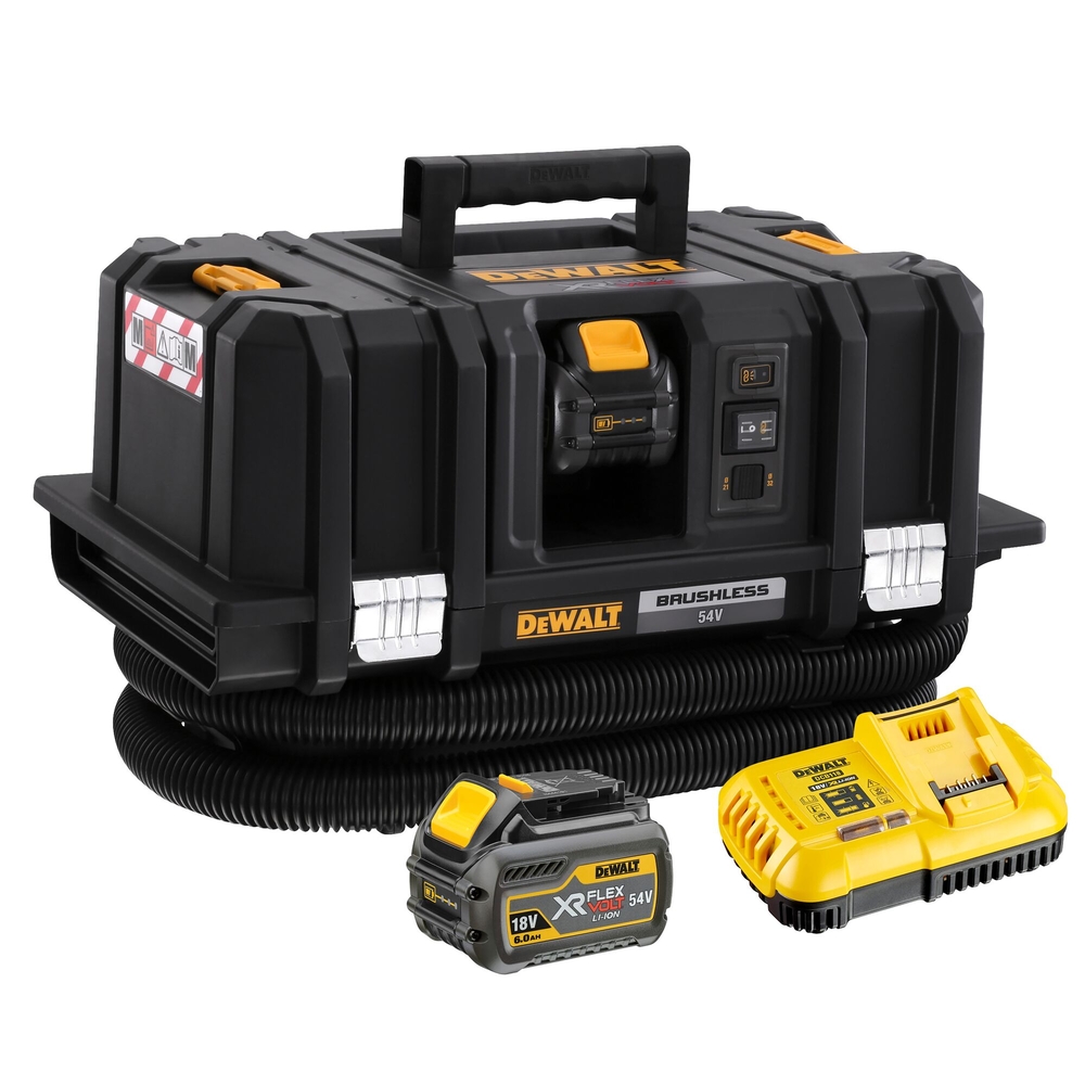 Aspirateur TSTAK XR FLEXVOLT 54 V 2 Ah Brushless eau et poussière - classe M - DCV586MT2-QW - DEWALT