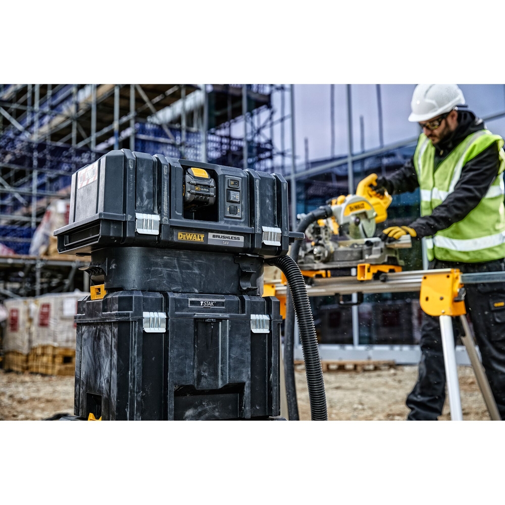 Aspirateur TSTAK XR FLEXVOLT 54 V 2 Ah Brushless eau et poussière - classe M - DCV586MT2-QW - DEWALT