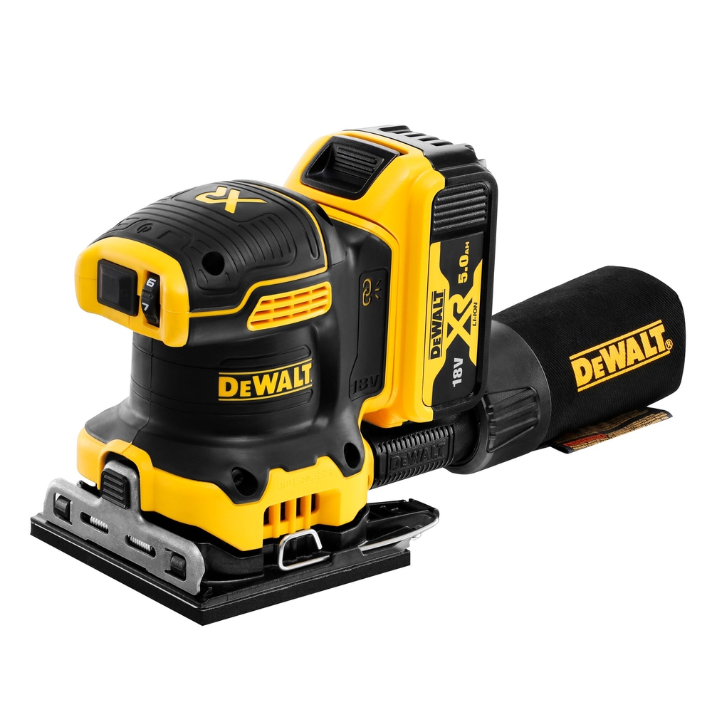 Ponceuse 1/4 de feuille XR 18 V 5 Ah Li-Ion Brushless - DCW200P2-QW - DEWALT