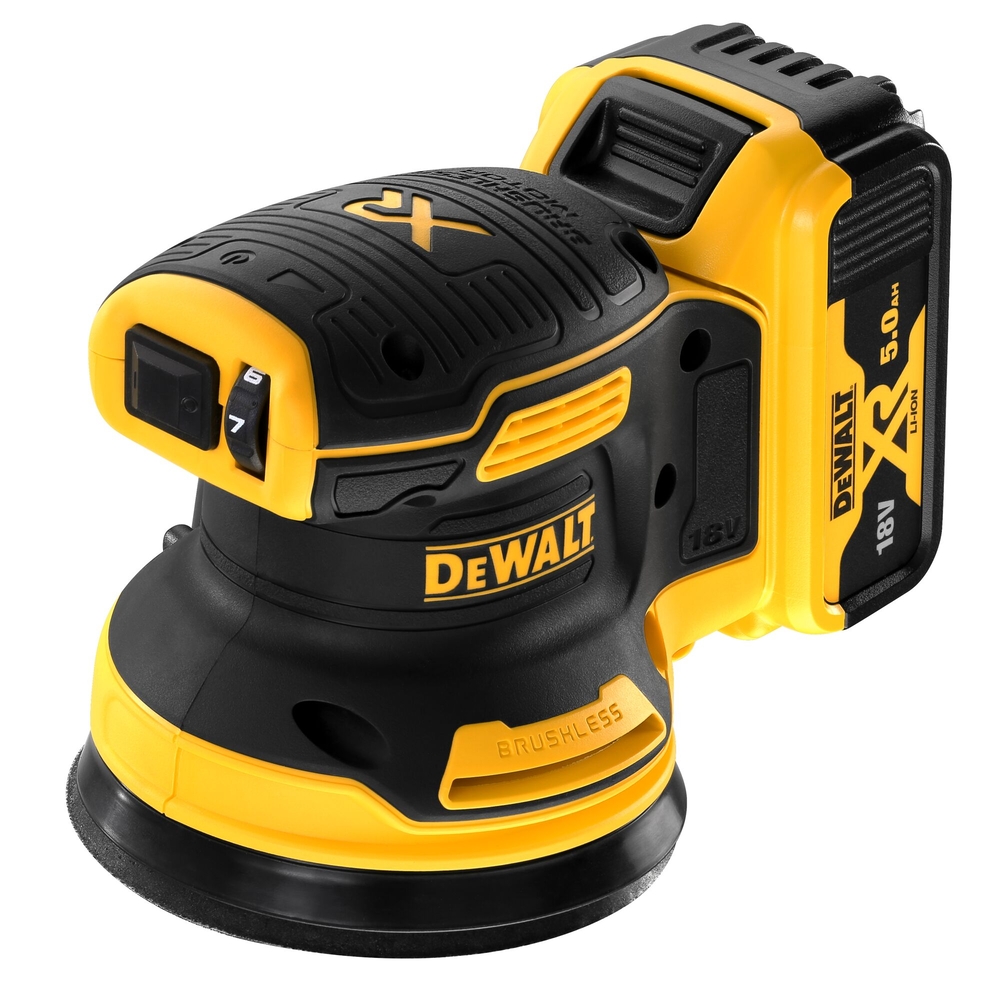 Ponceuse excentrique XR 18 V 5 Ah Li-Ion Brushless 125 mm - DCW210P2-QW - DEWALT