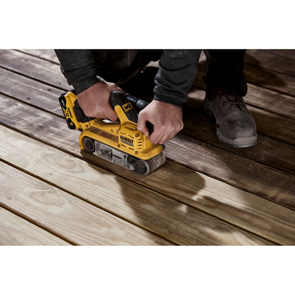Ponceuse à bande 75x533mm XR 18V 5Ah Li-Ion Brushless - DCW220P2-QW - DEWALT