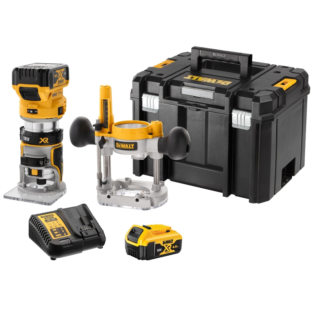 Affleureuse défonceuse XR 18 V 5 Ah Li-Ion Brushless 8 mm - DCW604P2-QW - DEWALT