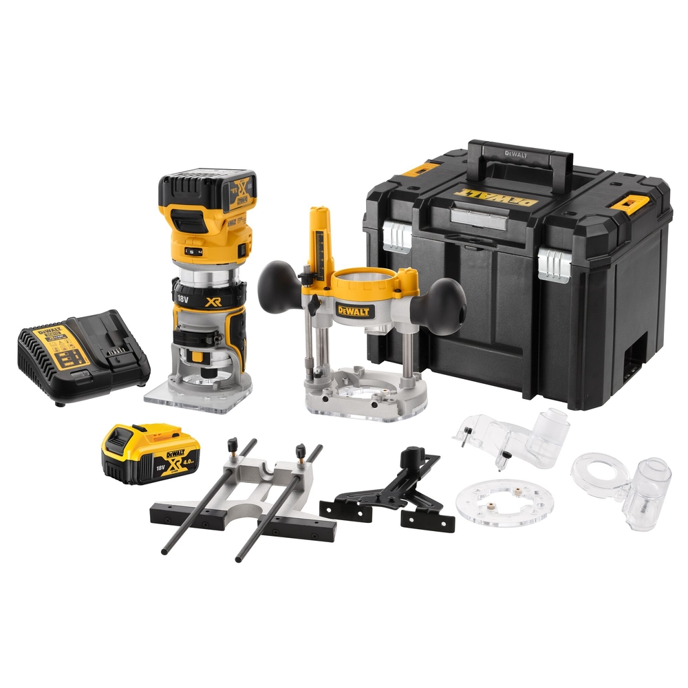 Affleureuse défonceuse XR 18 V 5 Ah Li-Ion Brushless 8 mm - DCW604P2-QW - DEWALT