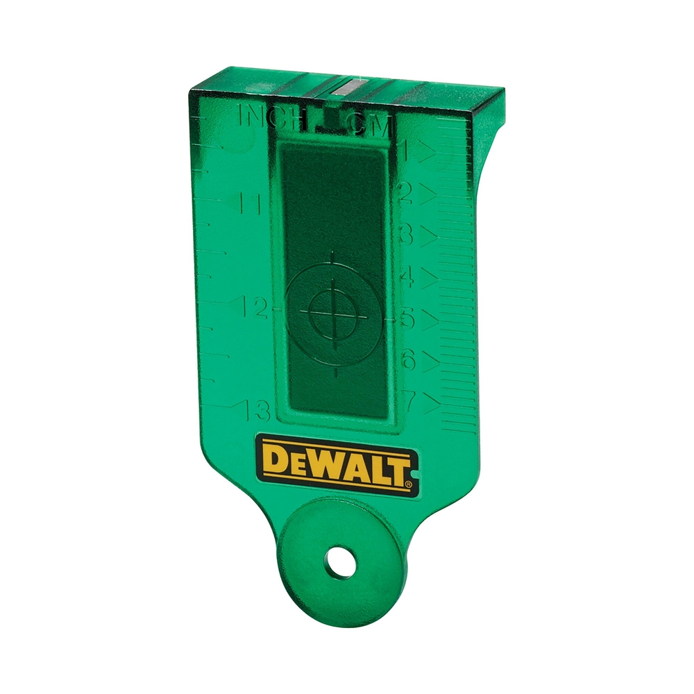 Carte cible avec base magnétique pour laser vert - DE0730G-XJ - DEWALT