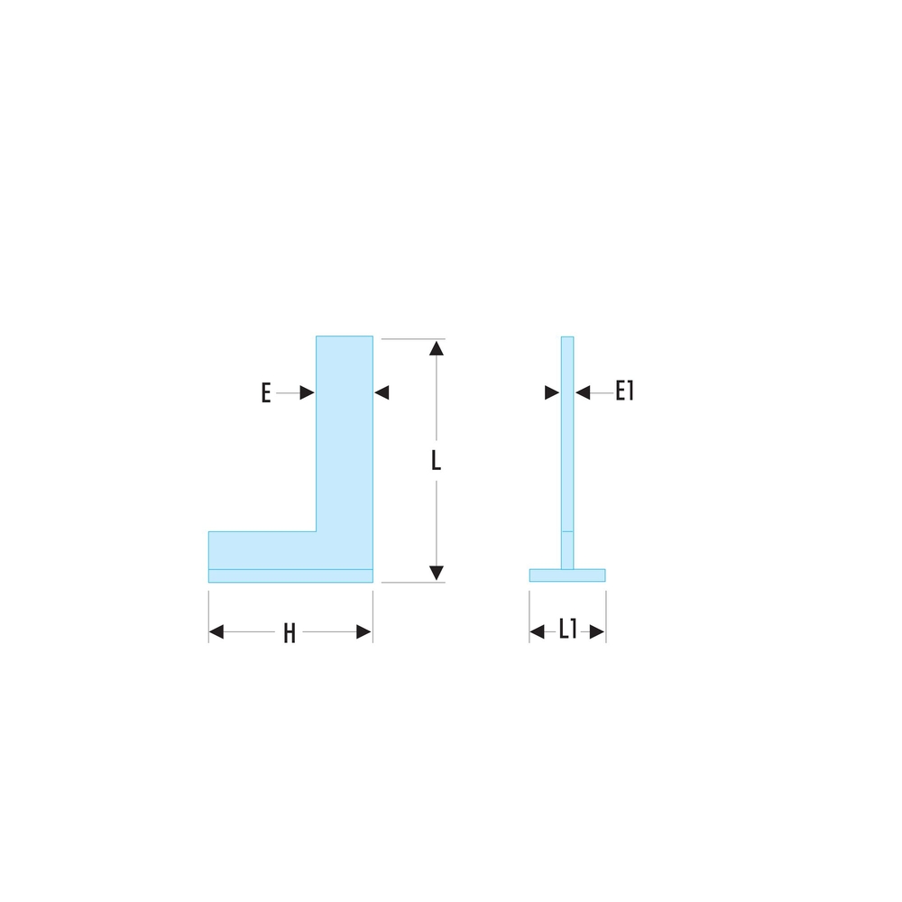 Équerre simple à chapeau classe II 200x130 mm - FACOM - DELA.1257.06
