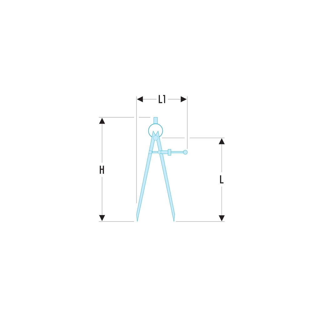 Compas à pointes sèches 150 mm - FACOM - DELA.1901.05