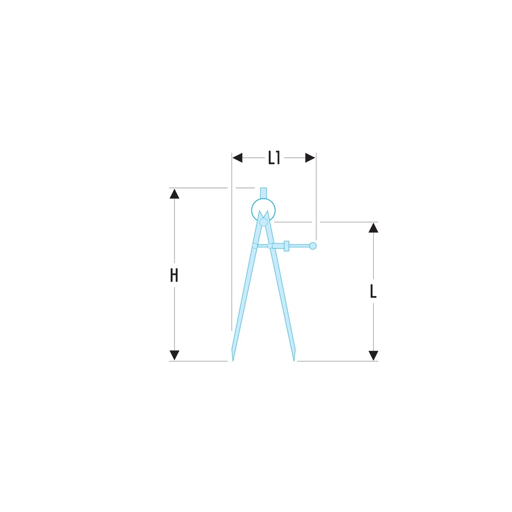 Compas à pointe sèche 245 mm - FACOM - DELA.1901.07