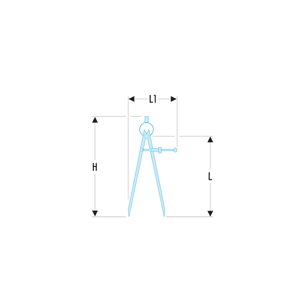 Compas à pointe sèche 300 mm - FACOM - DELA.1901.08