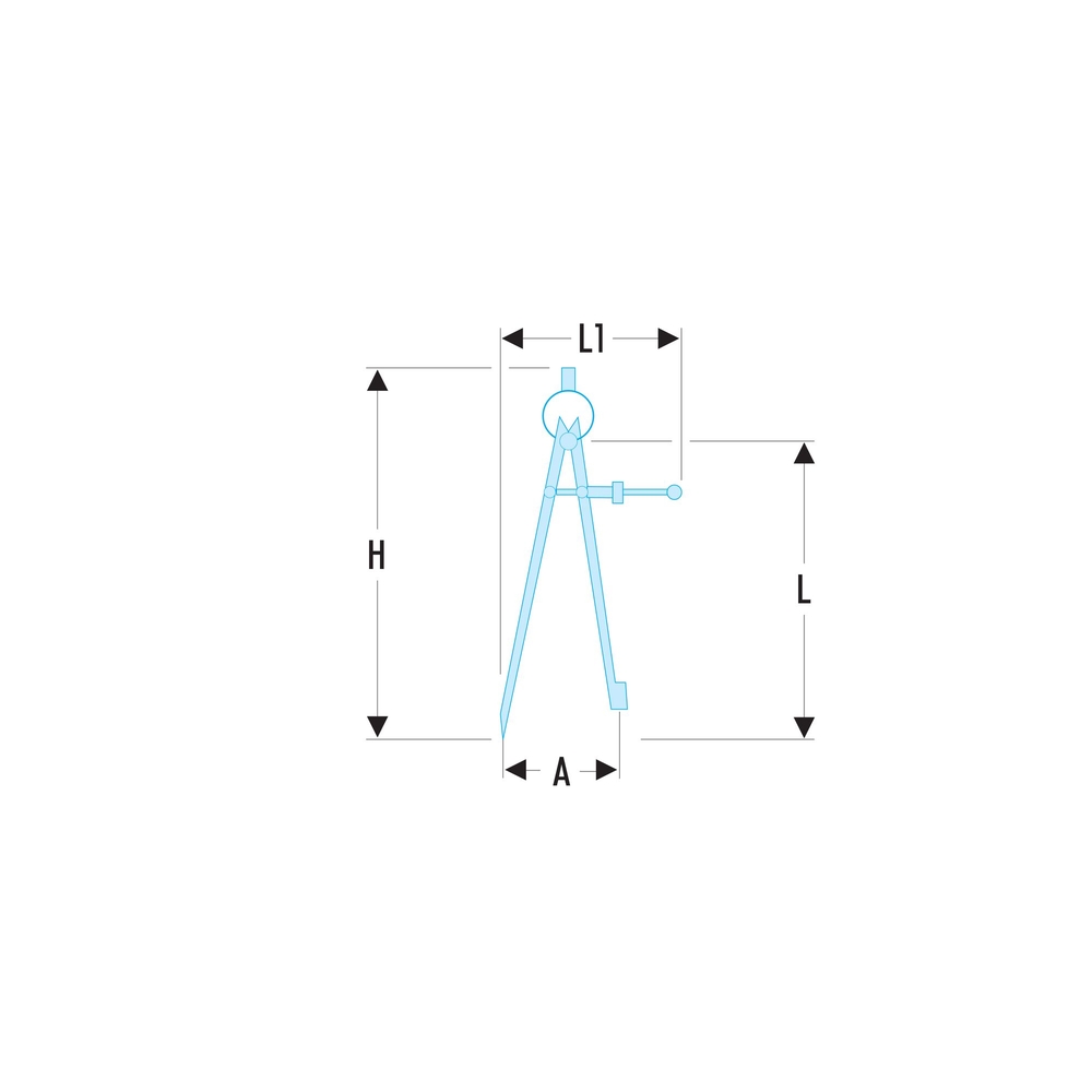 Compas porte-crayon 250 mm - FACOM - DELA.1905.05