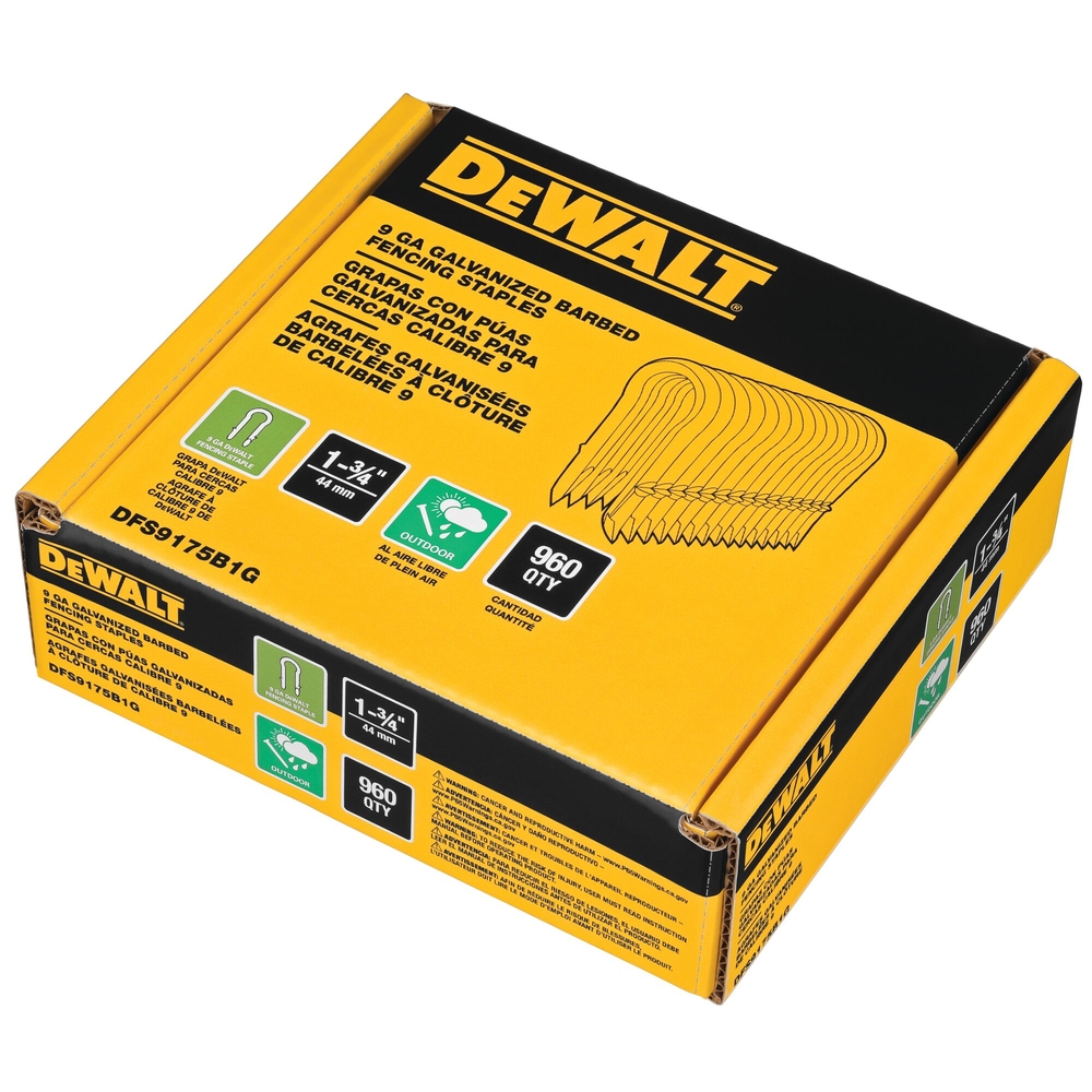 Agrafes crantées électro-zinguées 45 mm - DFS9175B1G-QZ - DEWALT