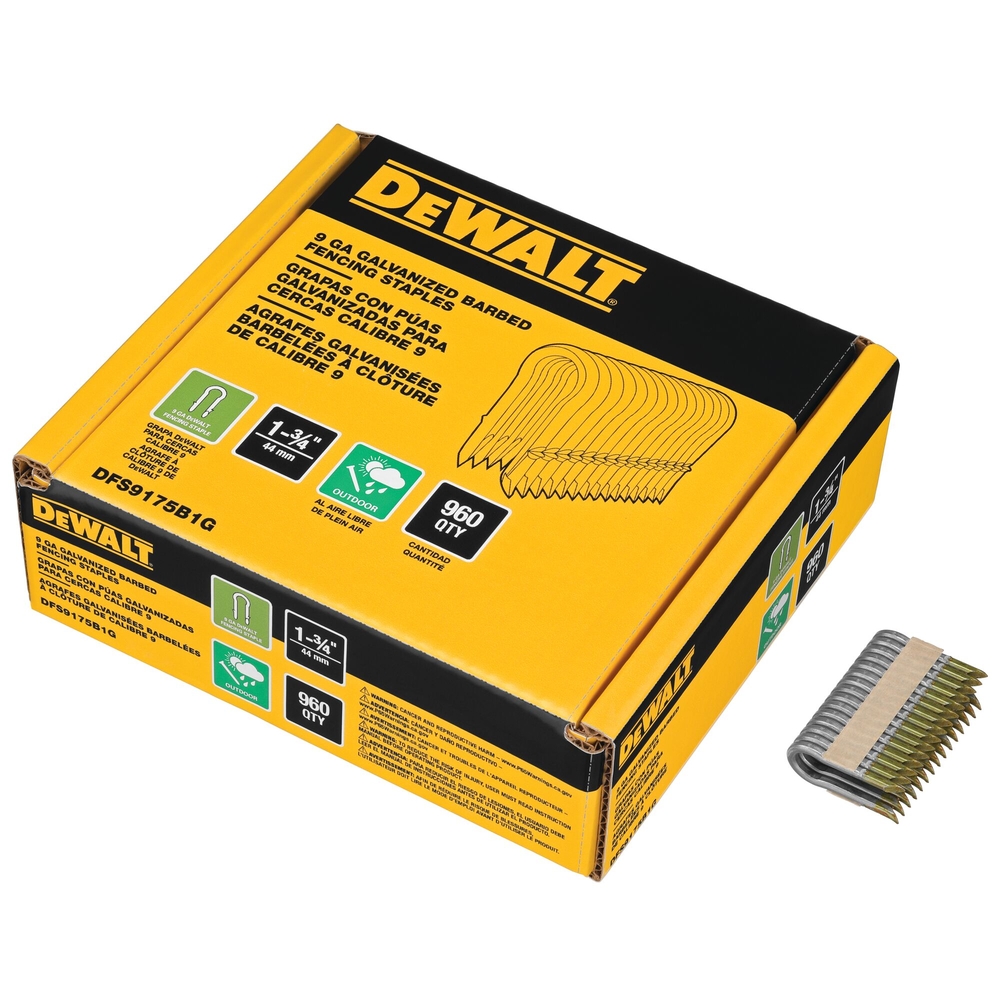 Agrafes crantées électro-zinguées 45 mm - DFS9175B1G-QZ - DEWALT