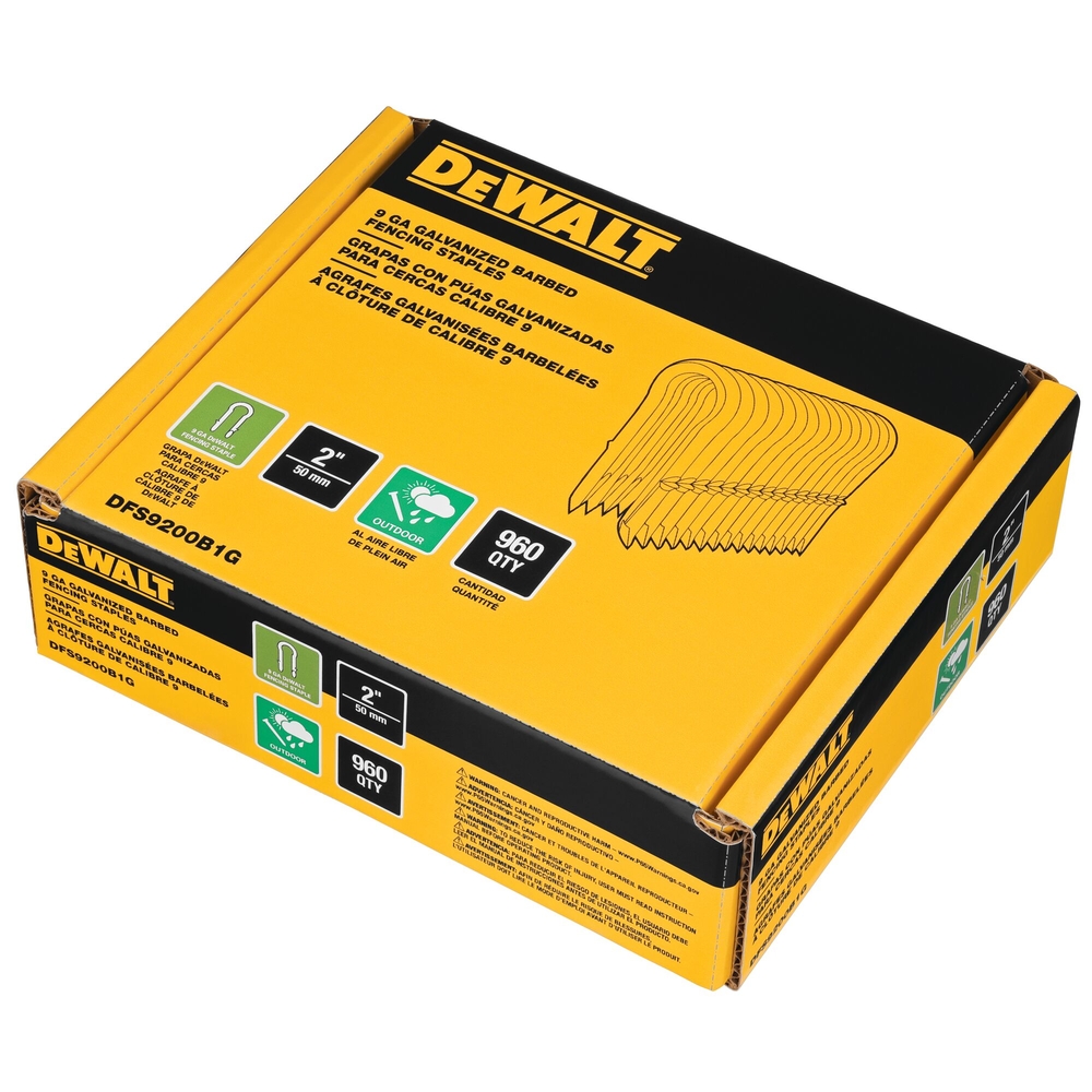 Agrafes crantées électro-zinguées 50 mm - DFS9200B1G-QZ - DEWALT