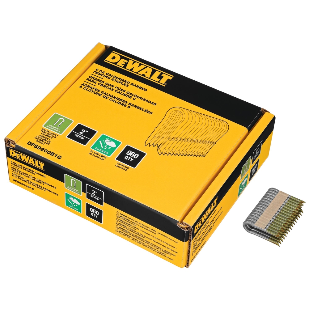 Agrafes crantées électro-zinguées 50 mm - DFS9200B1G-QZ - DEWALT