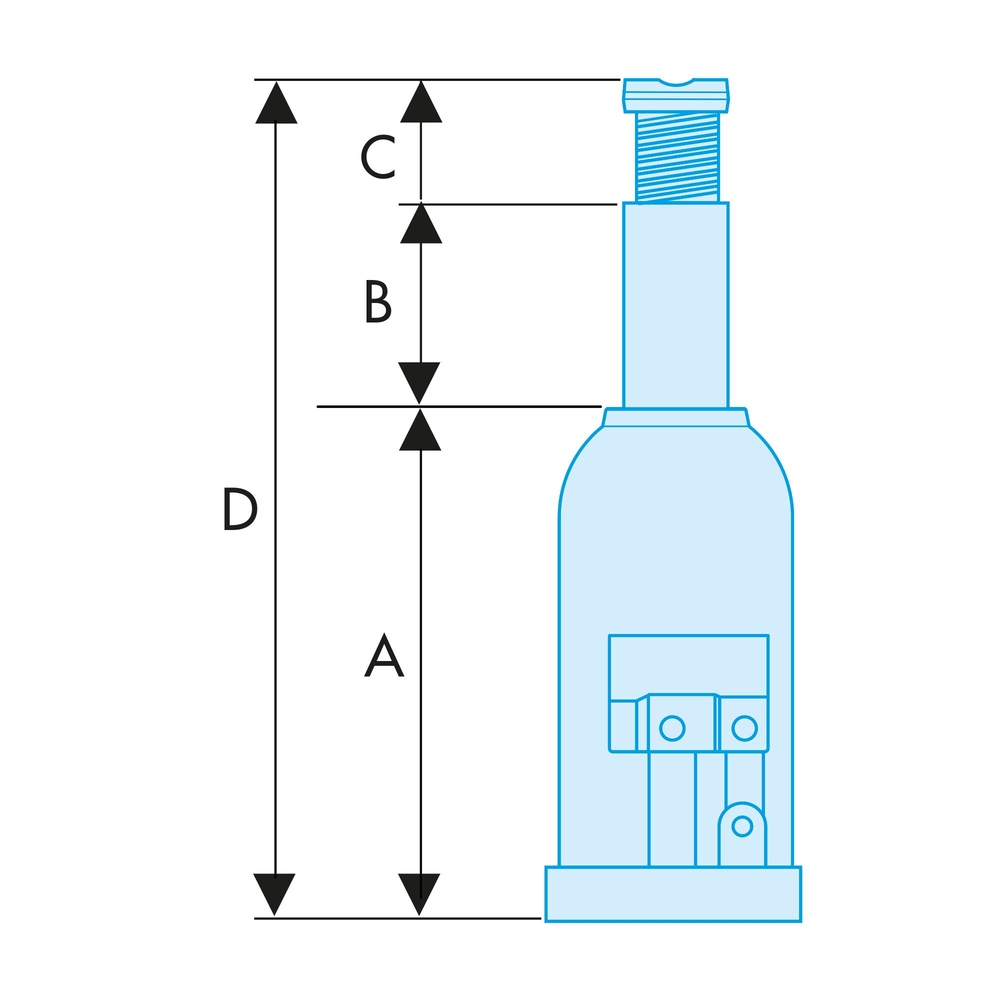 Cric bouteille 2 tonnes - FACOM - DL.2BTI