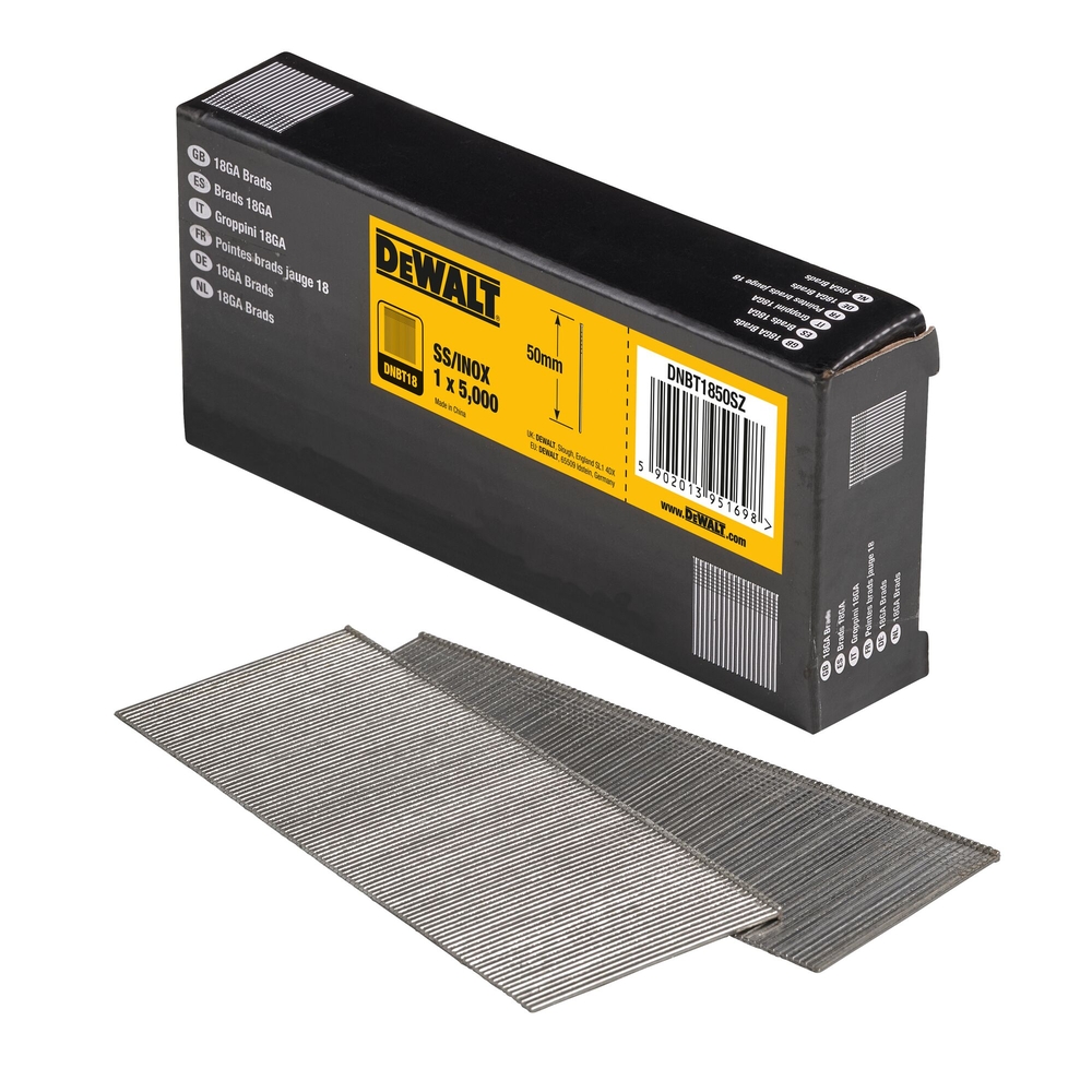 Pointes 18Ga inox 1,02 x 50 mm - DNBT1850SZ - DEWALT