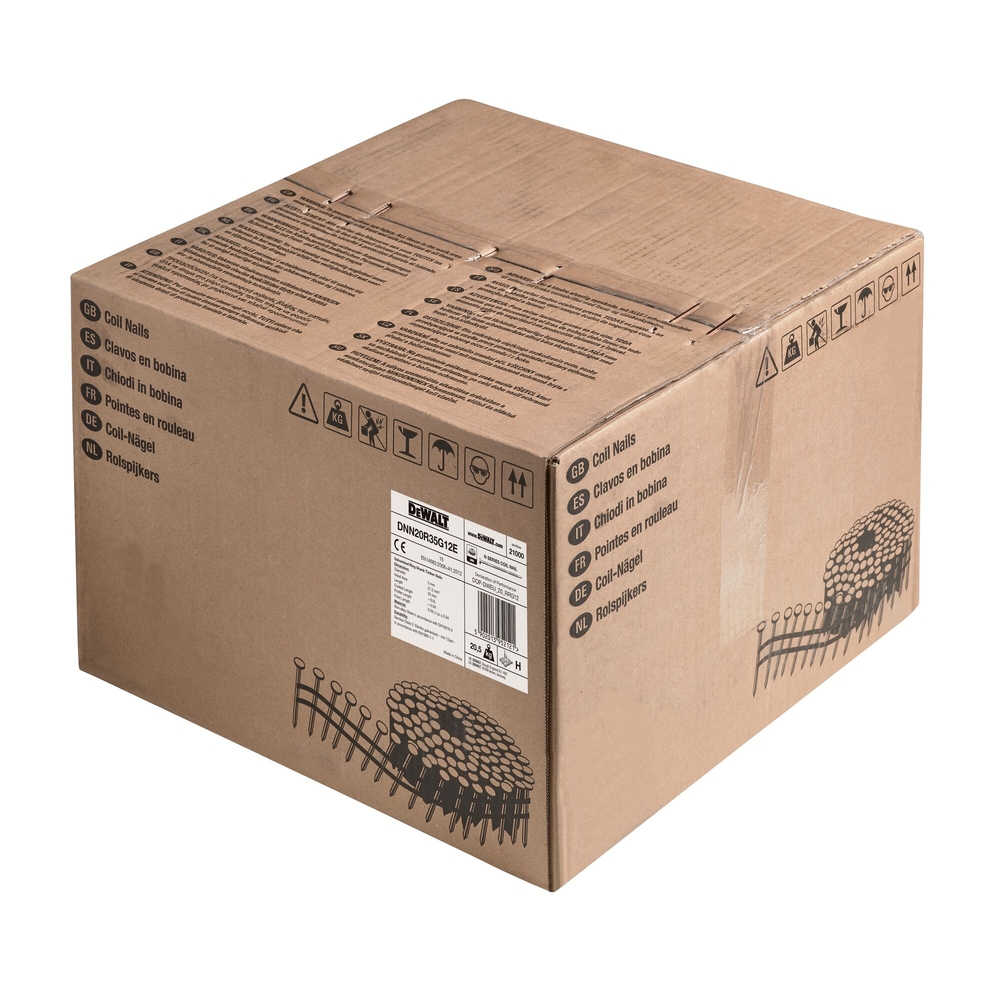 Pointes en rouleau crantées électro-zinguées 2,03 x 35 mm - DNN20R35G12E - DEWALT