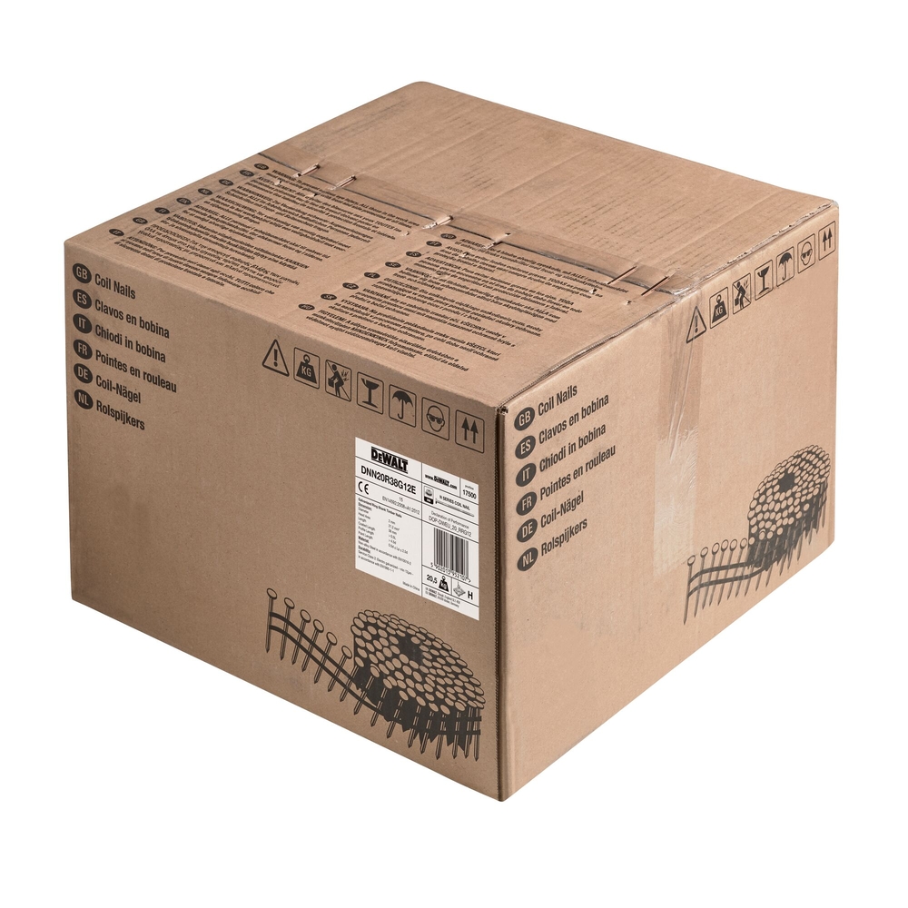 Pointes en rouleau crantées électro-zinguées 2,03 x 38 mm - DNN20R38G12E - DEWALT