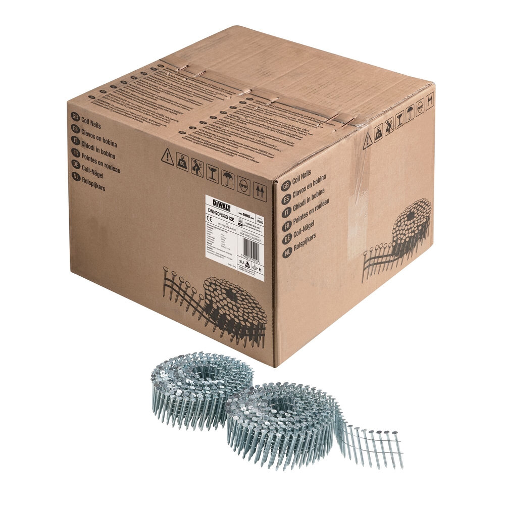 Pointes en rouleau crantées électro-zinguées 2,03 x 38 mm - DNN20R38G12E - DEWALT