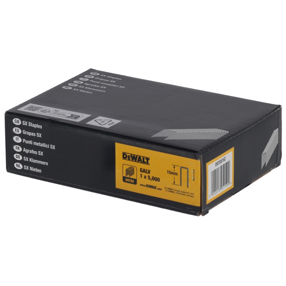 Agrafes 5,6 x 15 mm - DSTSX15Z - DEWALT
